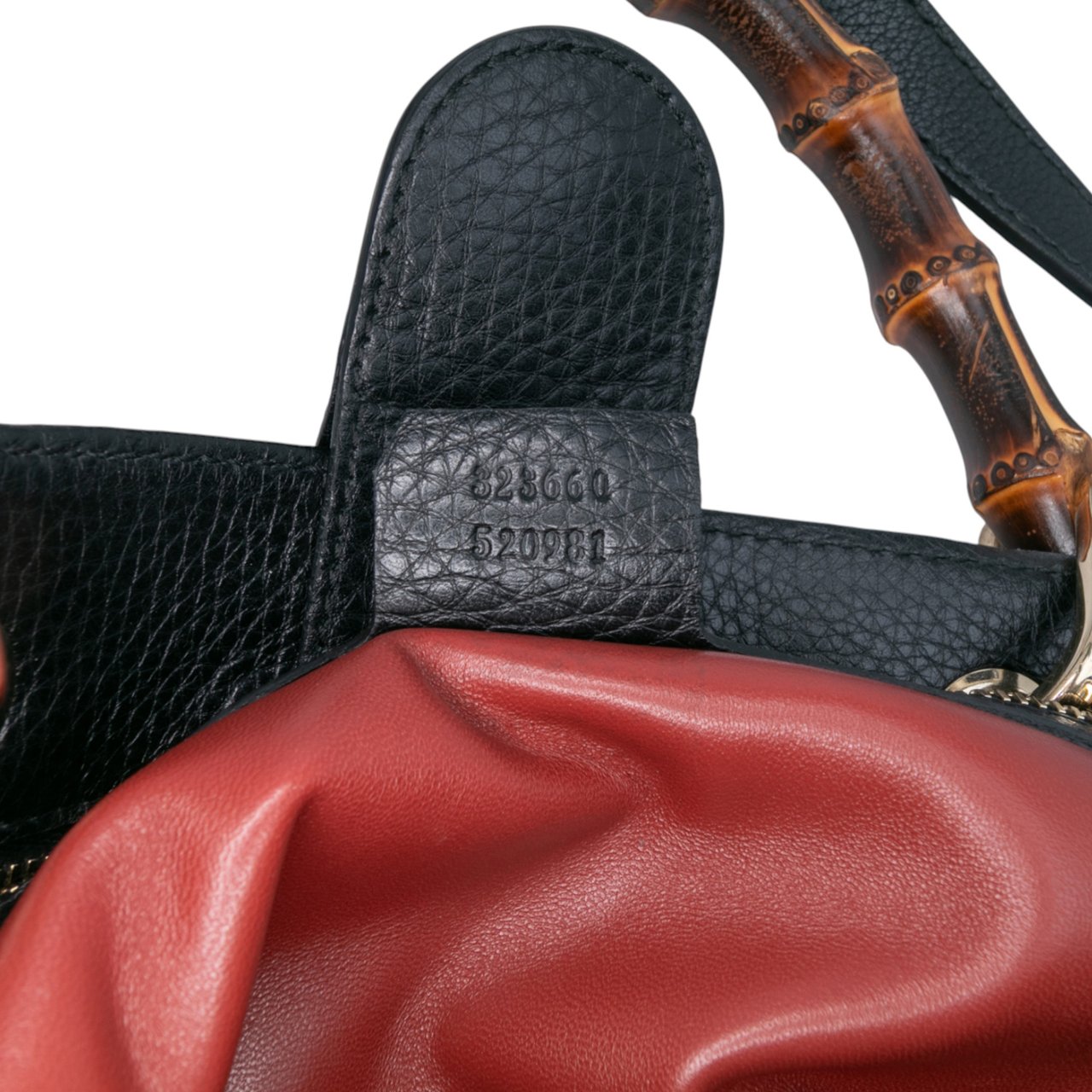 Gucci Medium Pony Hair Bamboo Shopper Satchel Oranje