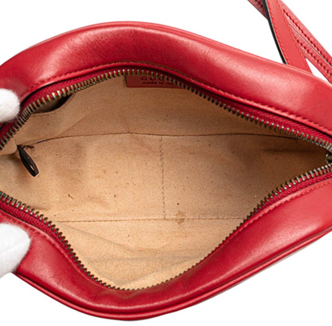 Gucci Mini GG Marmont Matelasse Leather Crossbody Rood