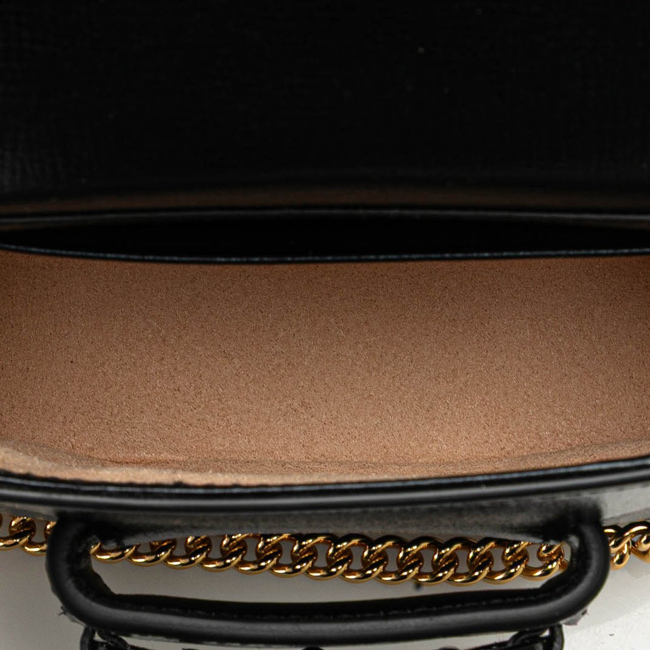 Gucci Mini Leather Horsebit 1955 Web Satchel Zwart