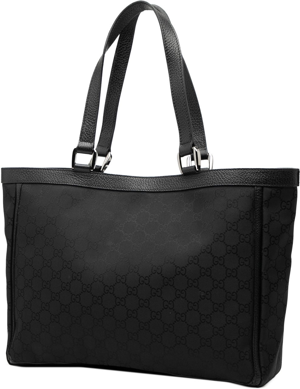 Gucci GG Nylon Abbey D Ring Pocket Tote Zwart
