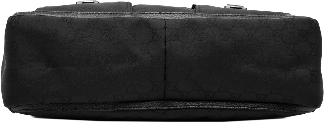 Gucci GG Nylon Abbey D Ring Pocket Tote Zwart