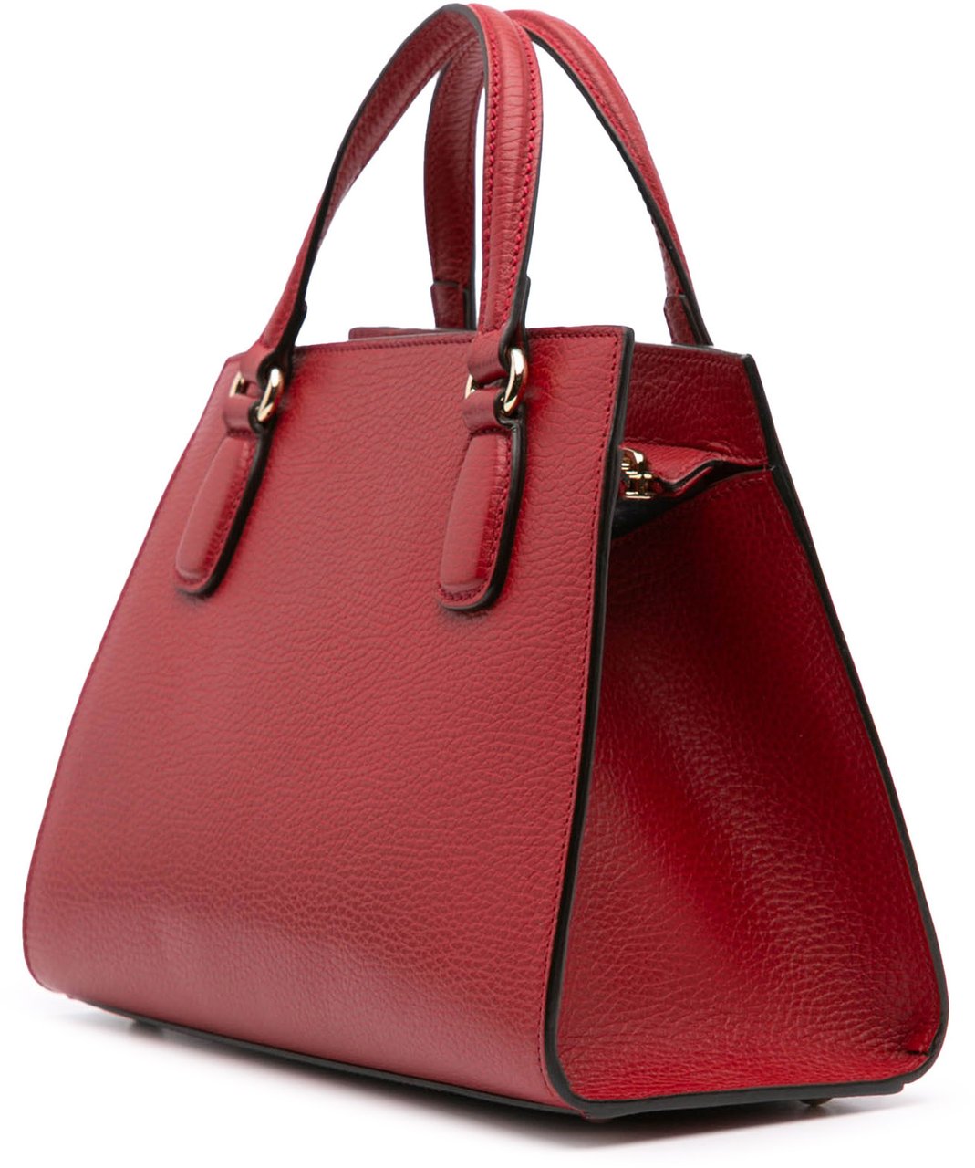 Gucci Medium Dollar Calf Soho Top Handle Convertible Tote Rood