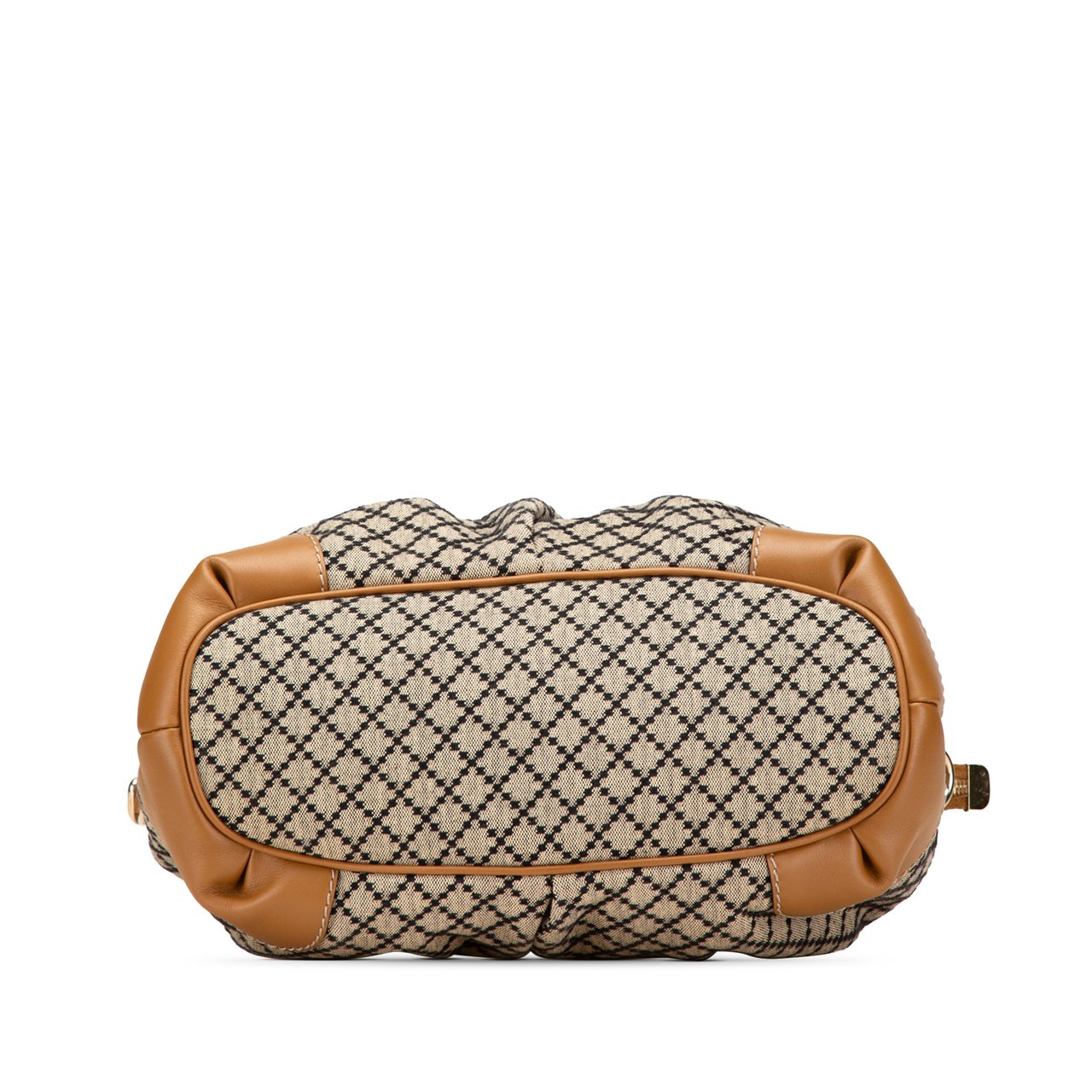 Gucci Diamante Canvas Sukey Satchel Bruin