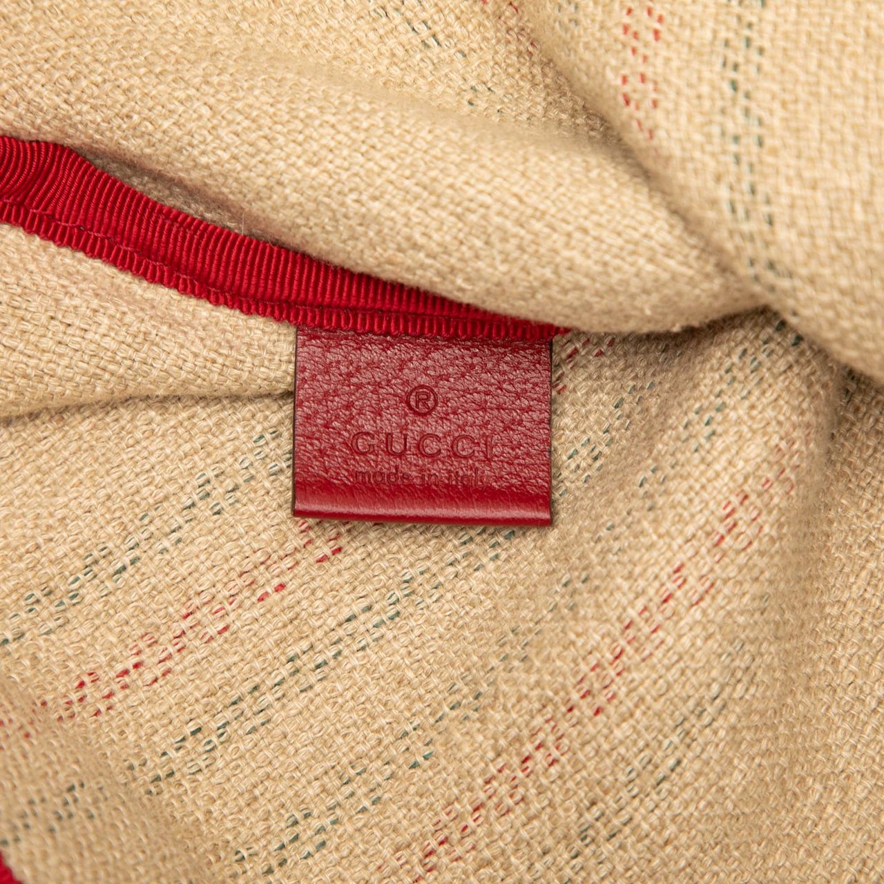 Gucci Jute Arles Printed Tote Bruin