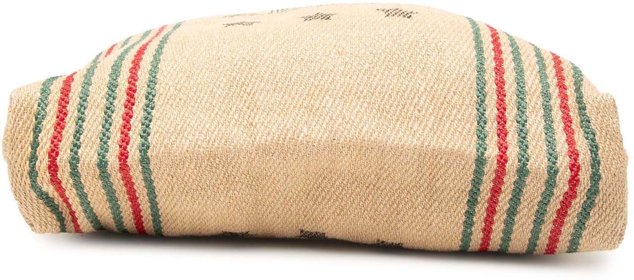 Gucci Jute Arles Printed Tote Bruin