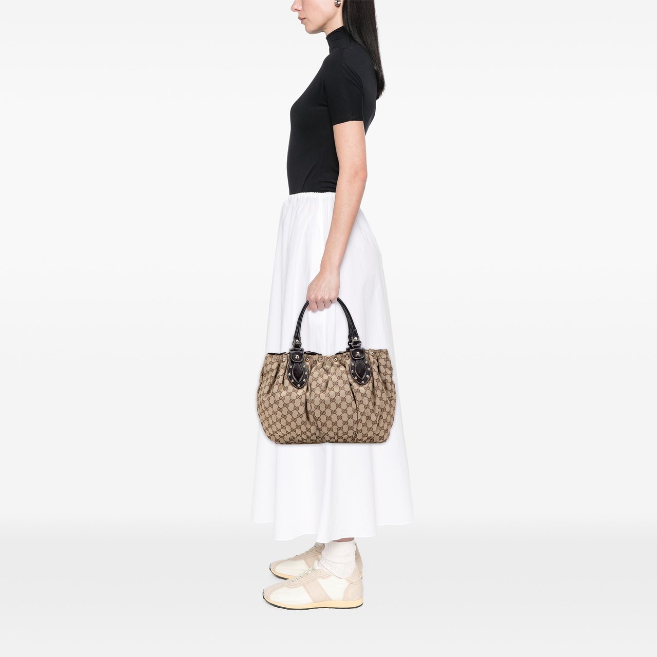 Gucci GG Canvas Pelham Tote Bruin