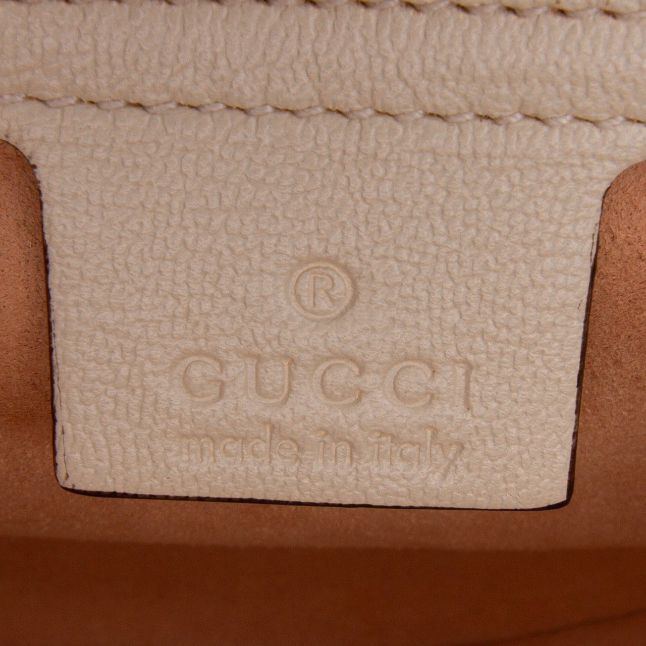 Gucci GG Supreme Saddle Padlock Crossbody Bruin