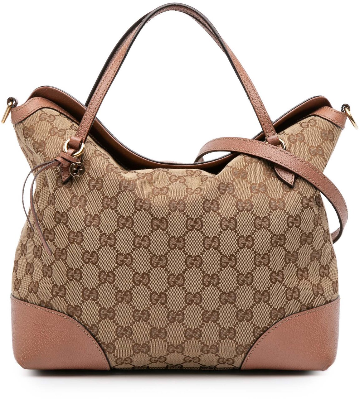 Gucci Medium GG Canvas Bree Satchel Bruin