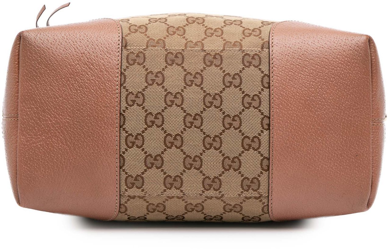 Gucci Medium GG Canvas Bree Satchel Bruin