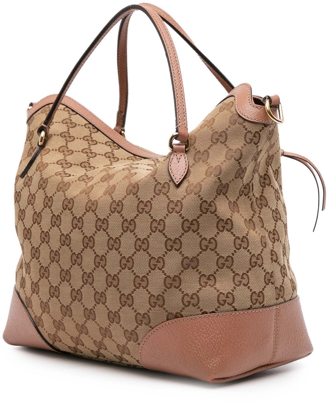 Gucci Medium GG Canvas Bree Satchel Bruin