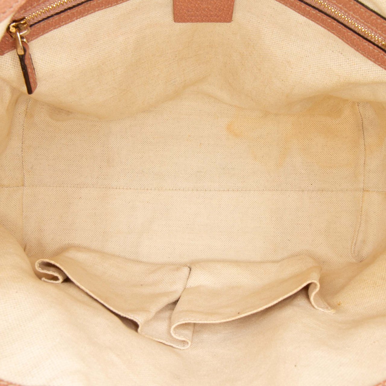 Gucci Medium GG Canvas Bree Satchel Bruin