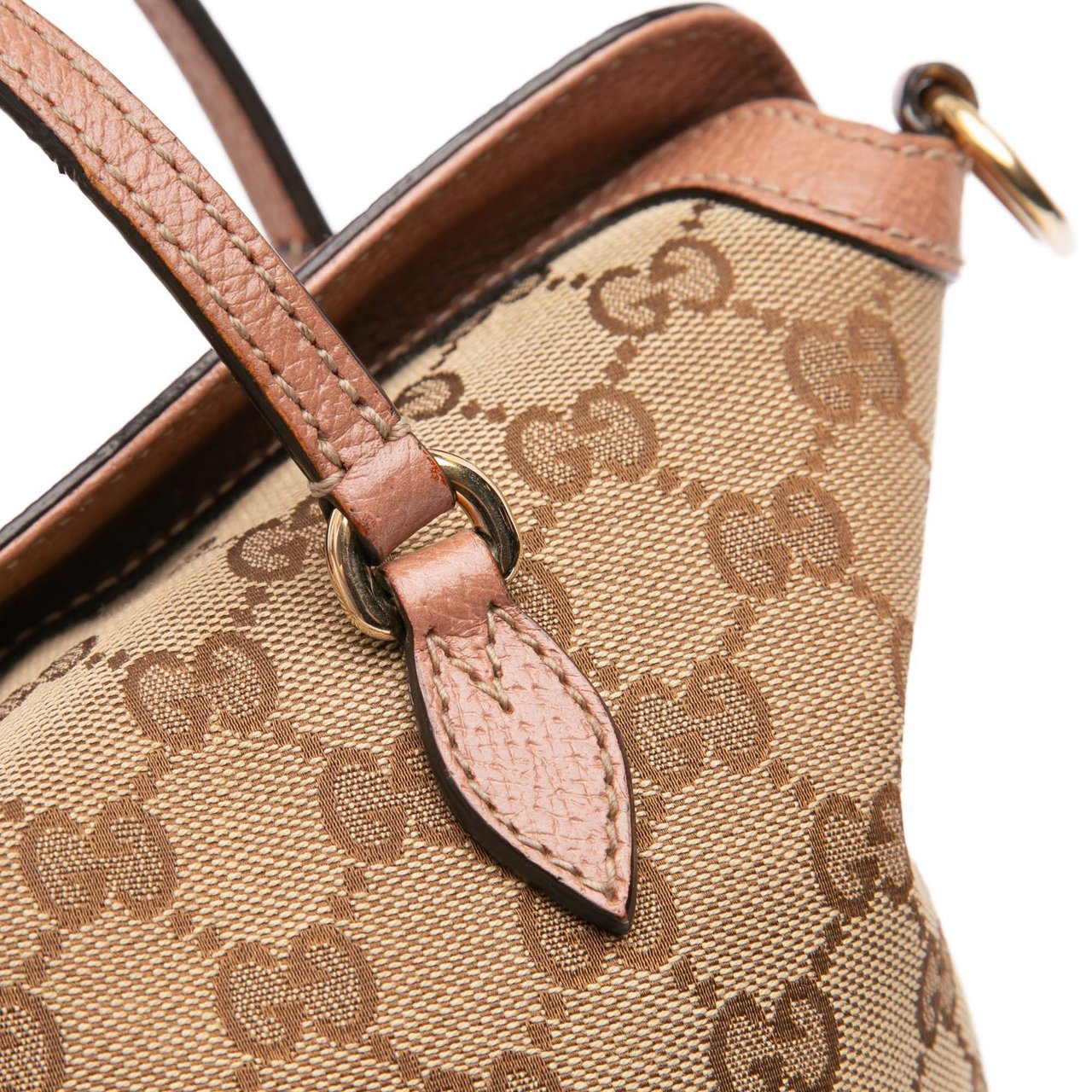 Gucci Medium GG Canvas Bree Satchel Bruin
