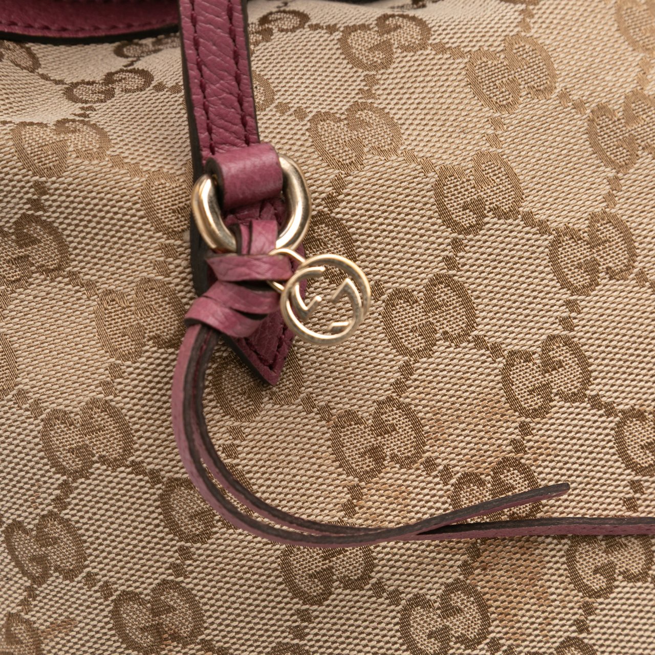 Gucci Medium GG Canvas Bree Satchel Bruin