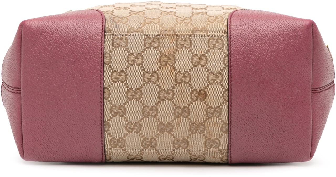 Gucci Medium GG Canvas Bree Satchel Bruin