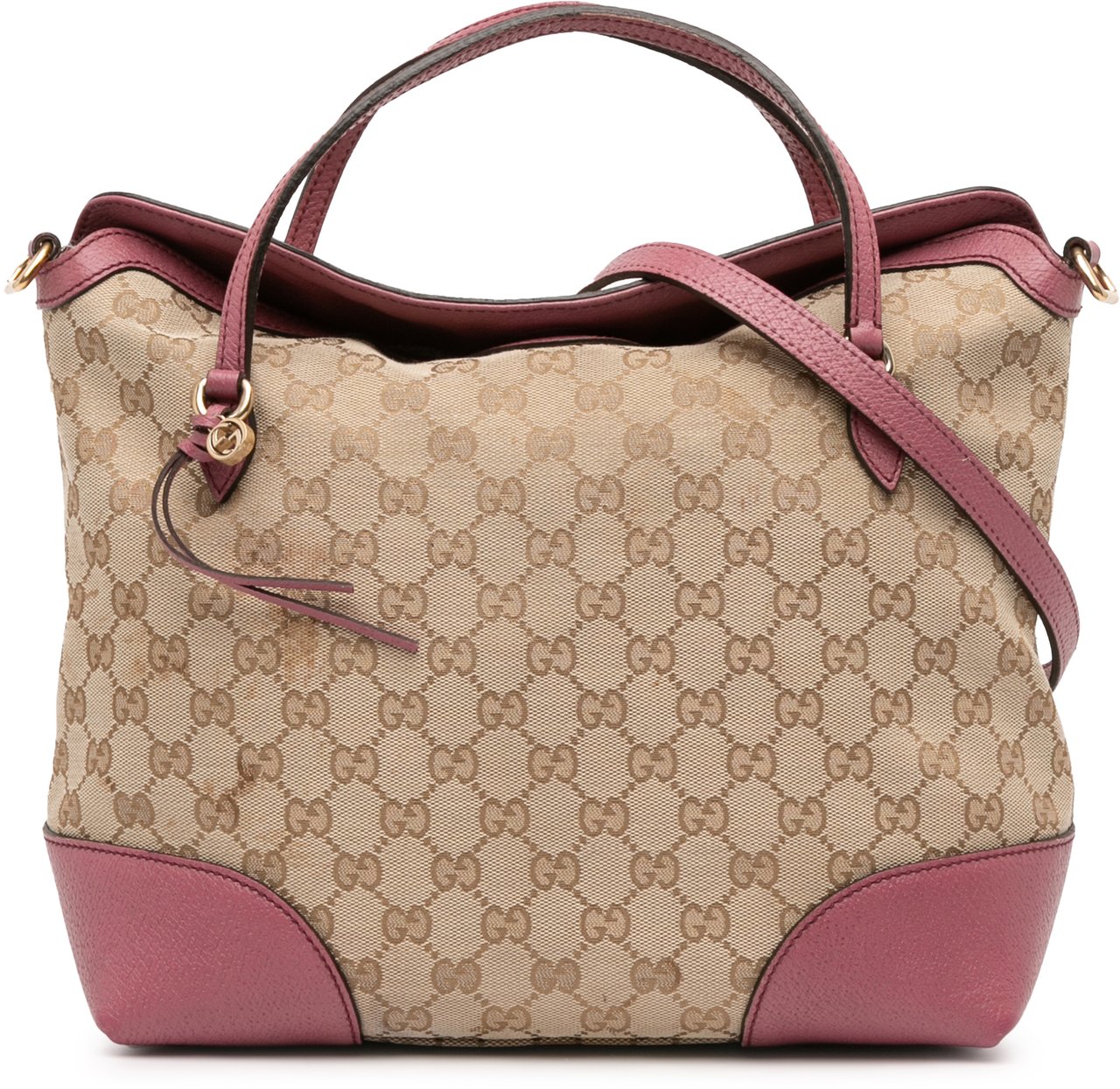 Gucci Medium GG Canvas Bree Satchel Bruin