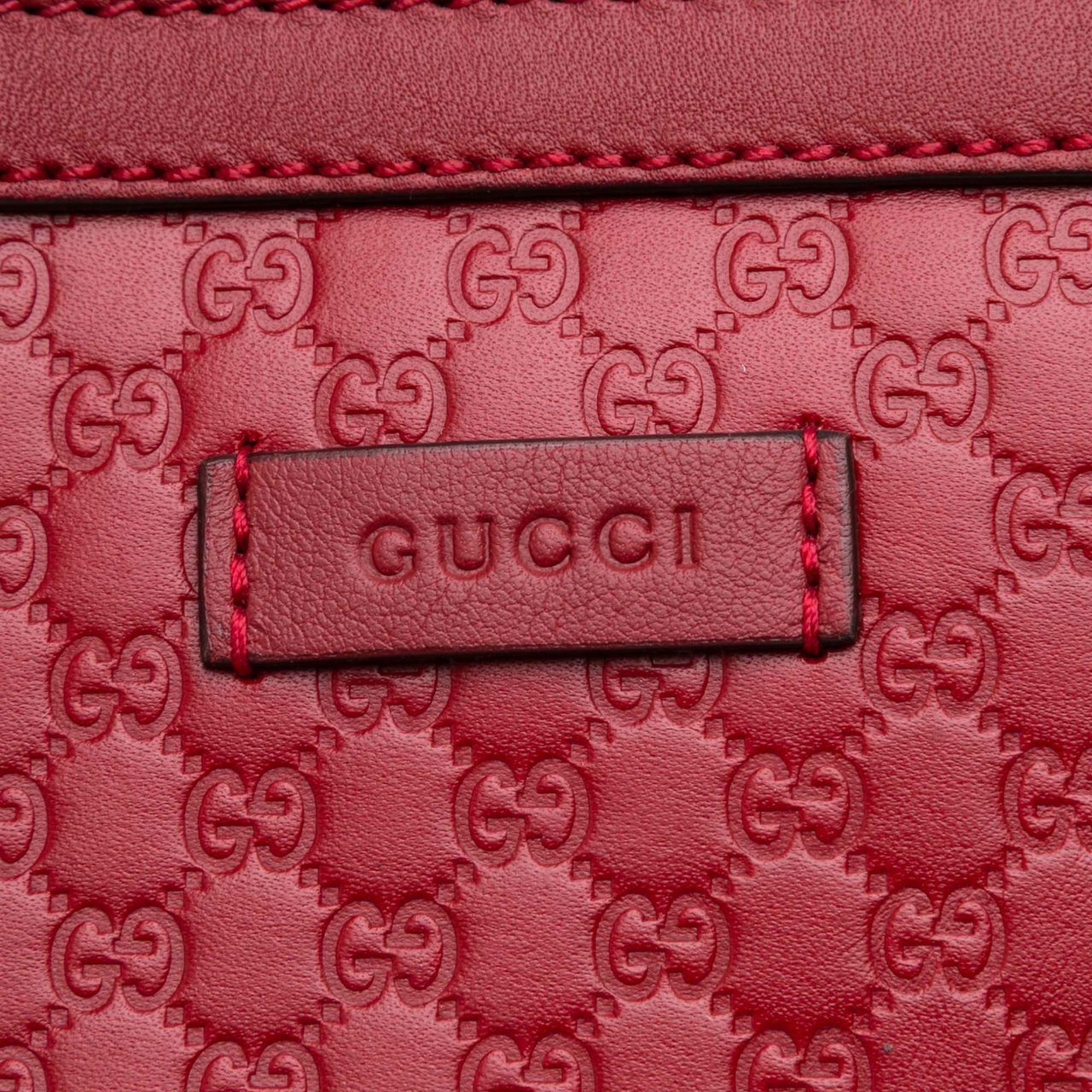 Gucci Large Soft Microguccissima Satchel Rood