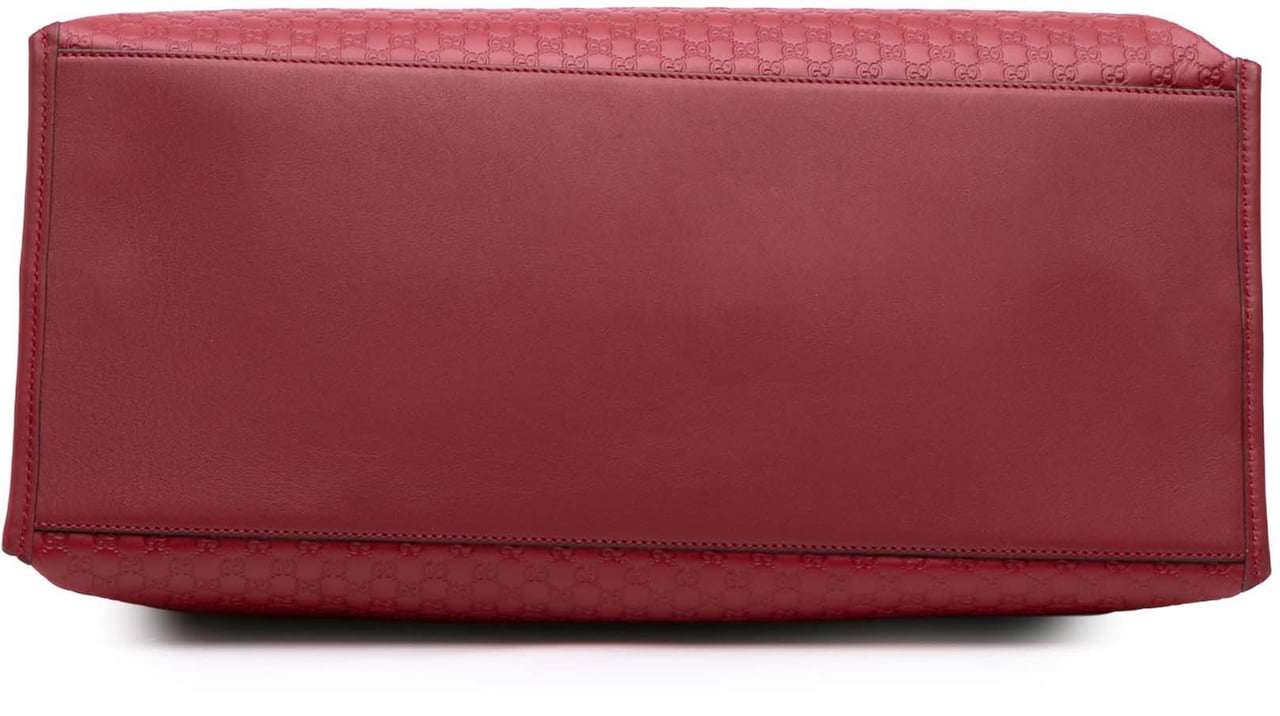 Gucci Large Soft Microguccissima Satchel Rood