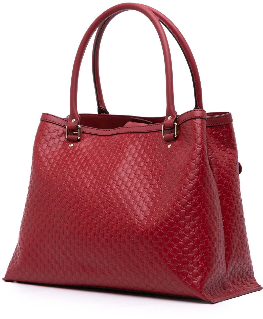 Gucci Large Soft Microguccissima Satchel Rood