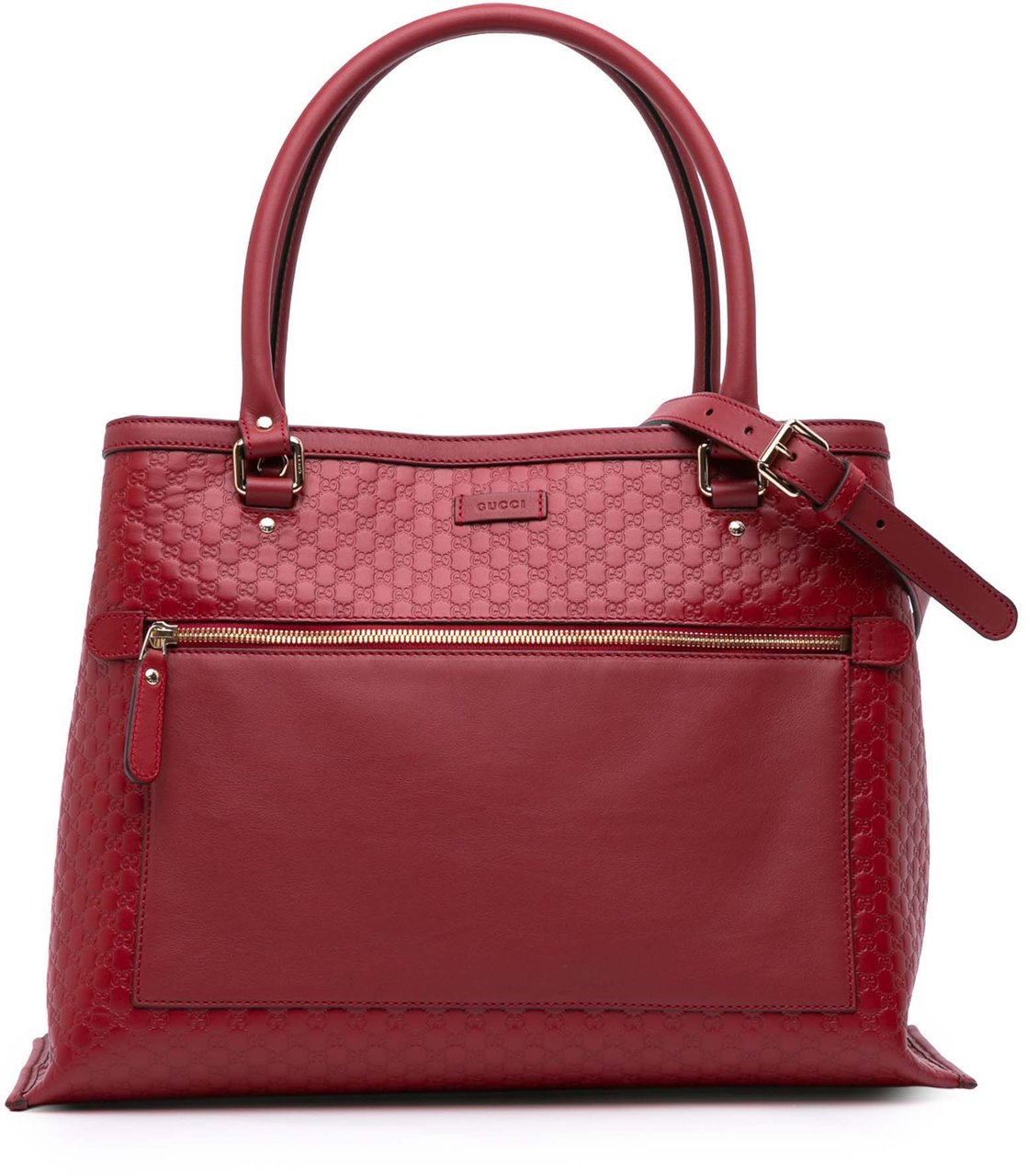 Gucci Large Soft Microguccissima Satchel Rood