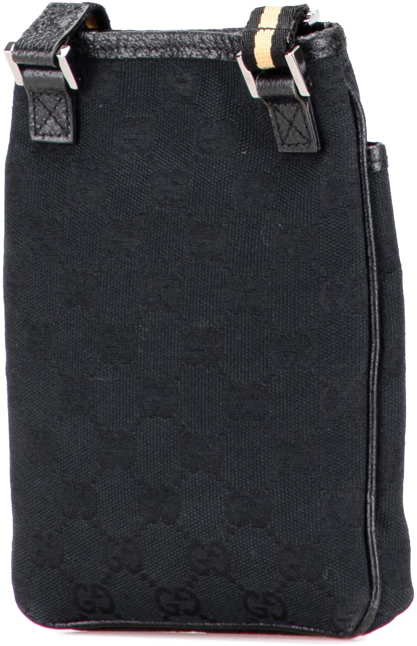 Gucci GG Canvas Web Crossbody Zwart