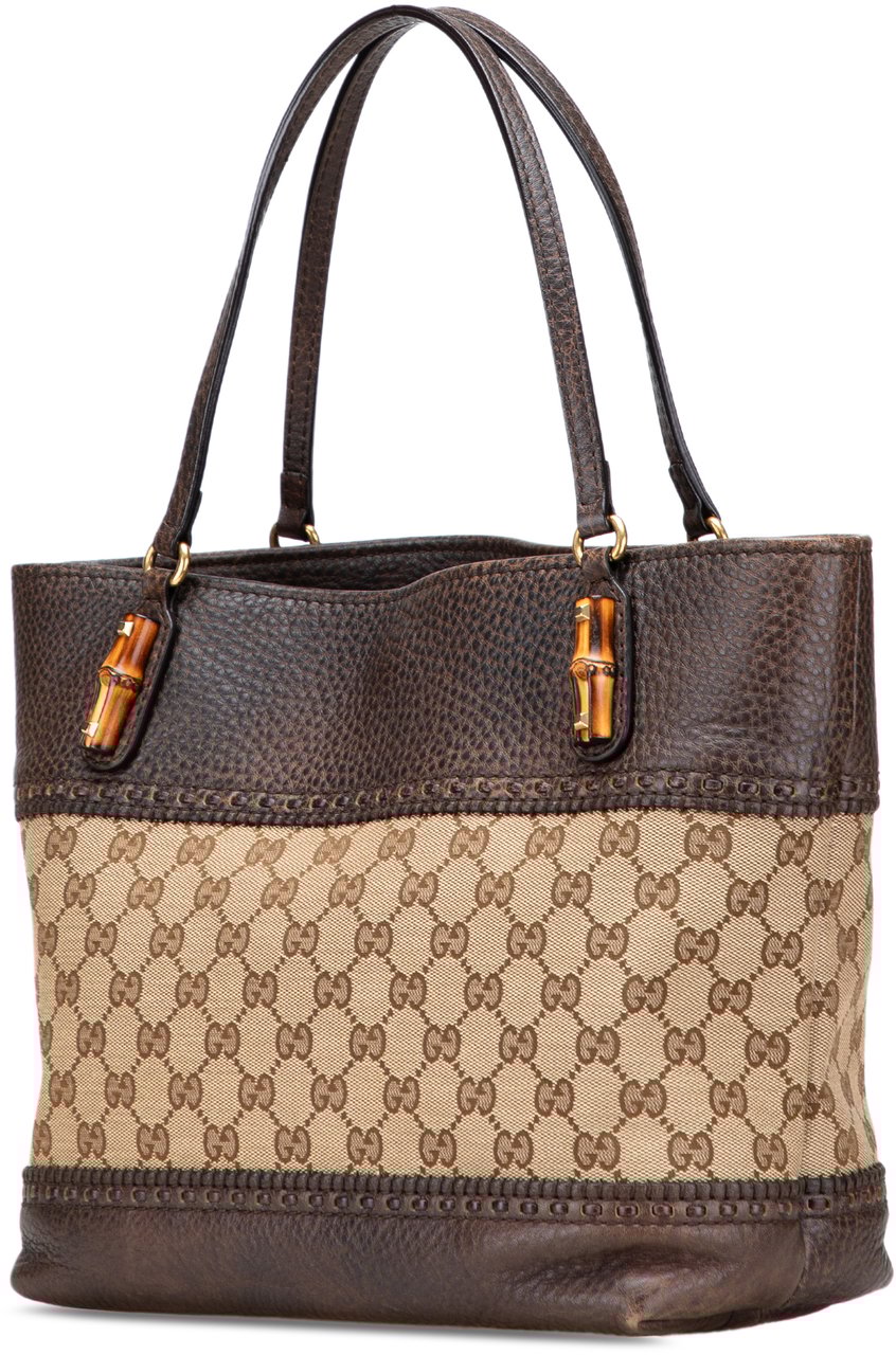 Gucci GG Canvas Laidback Crafty Tote Bruin