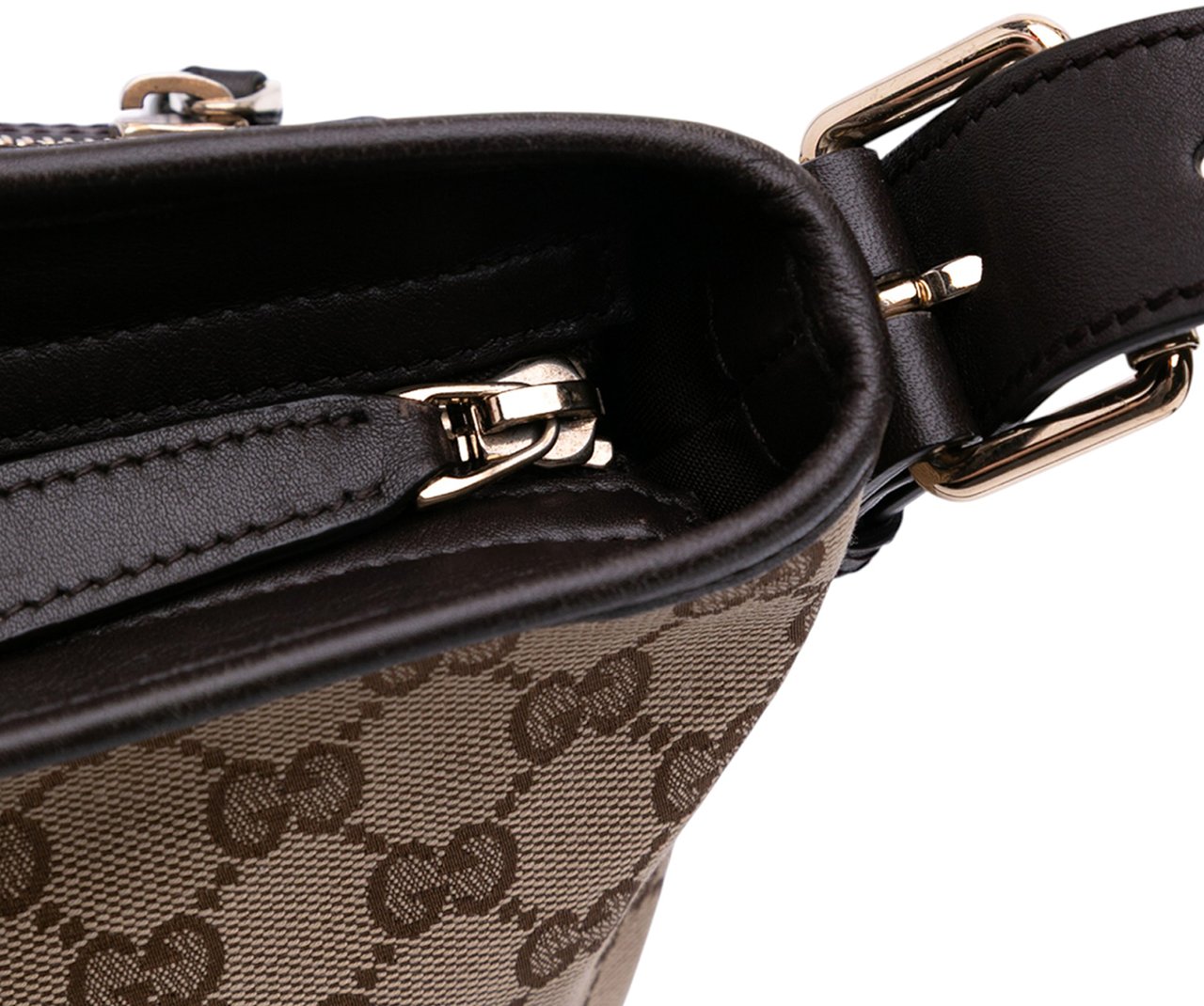 Gucci GG Canvas Crossbody Bruin