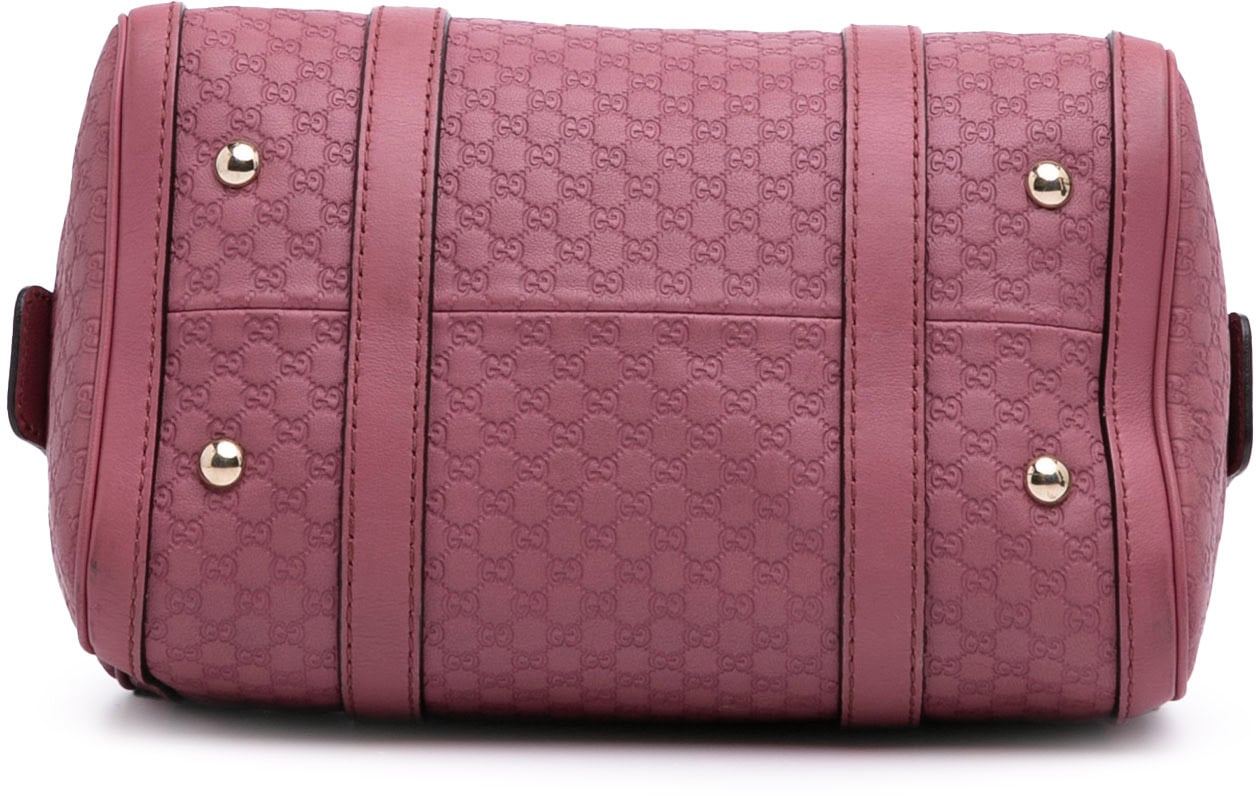 Gucci Small Microguccissima Joy Boston Bag Roze