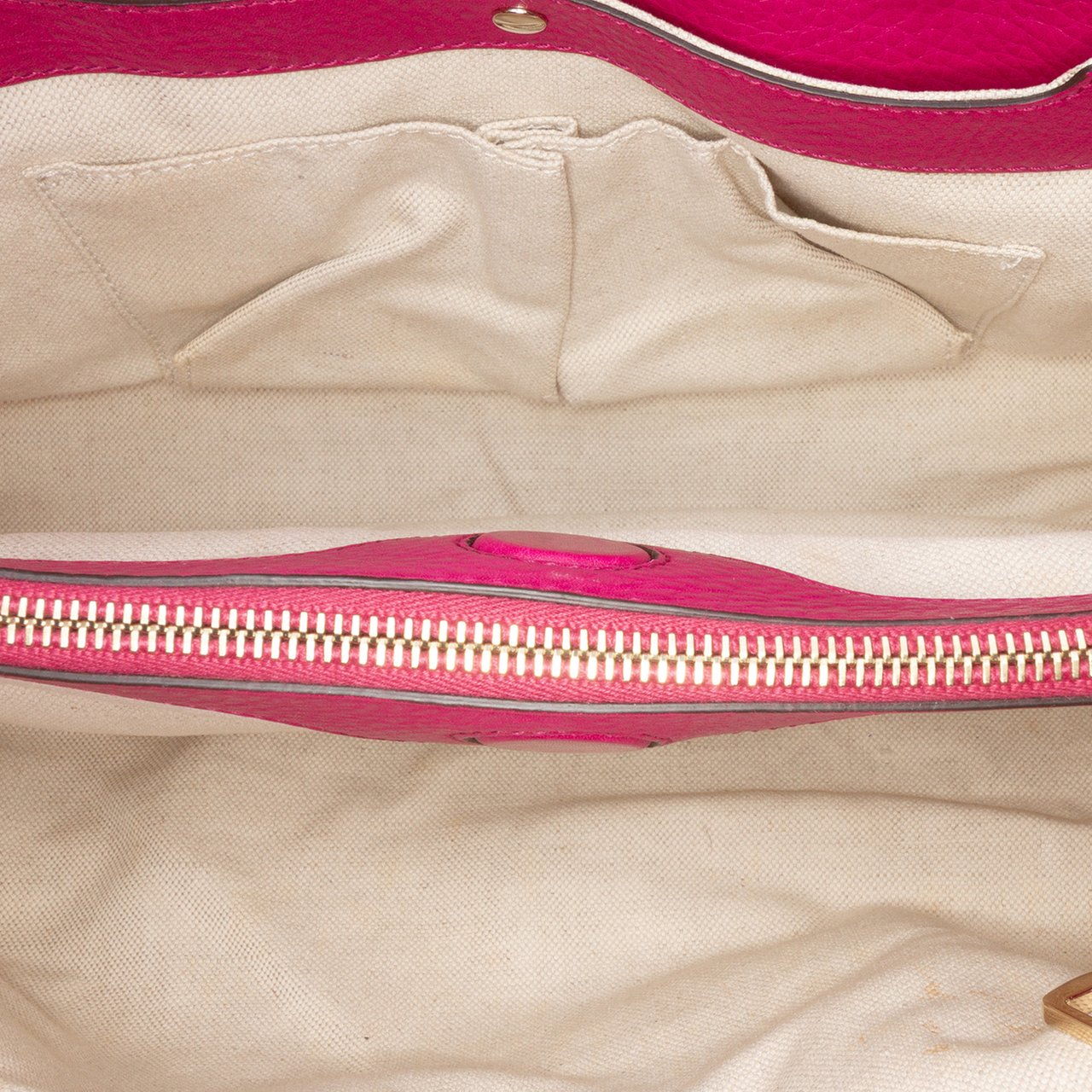 Gucci Medium Calfskin Bamboo Shopper Satchel Roze