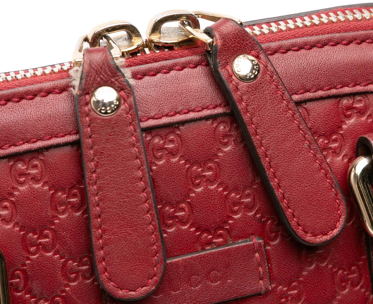 Gucci Mini Microguccissima Dome Satchel Rood