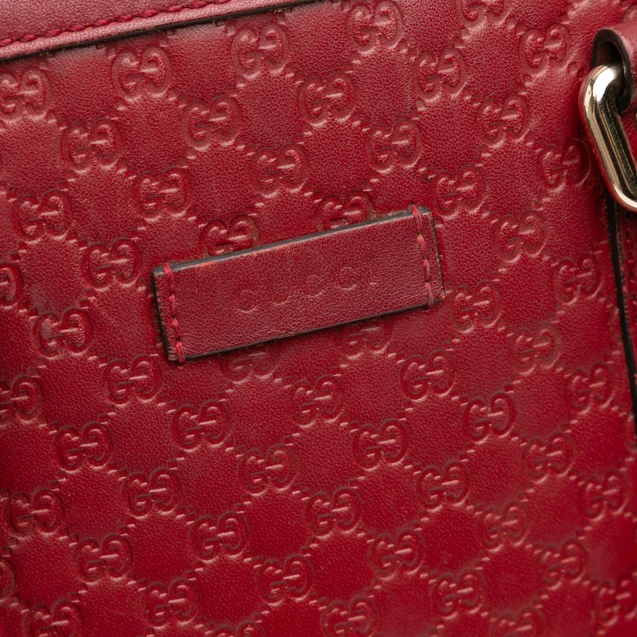 Gucci Mini Microguccissima Dome Satchel Rood