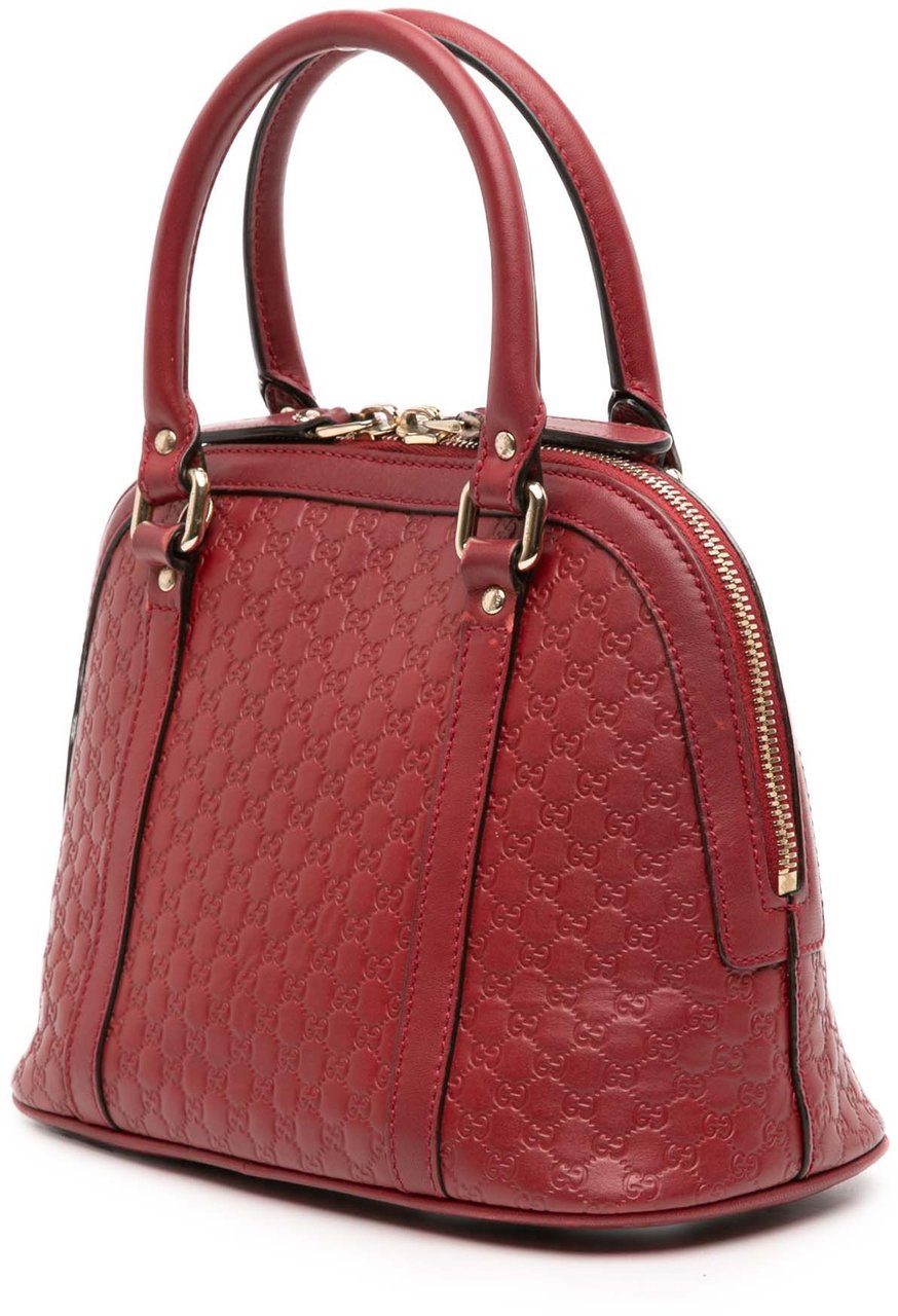 Gucci Mini Microguccissima Dome Satchel Rood