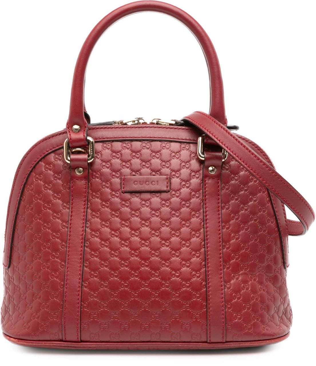 Gucci Mini Microguccissima Dome Satchel Rood