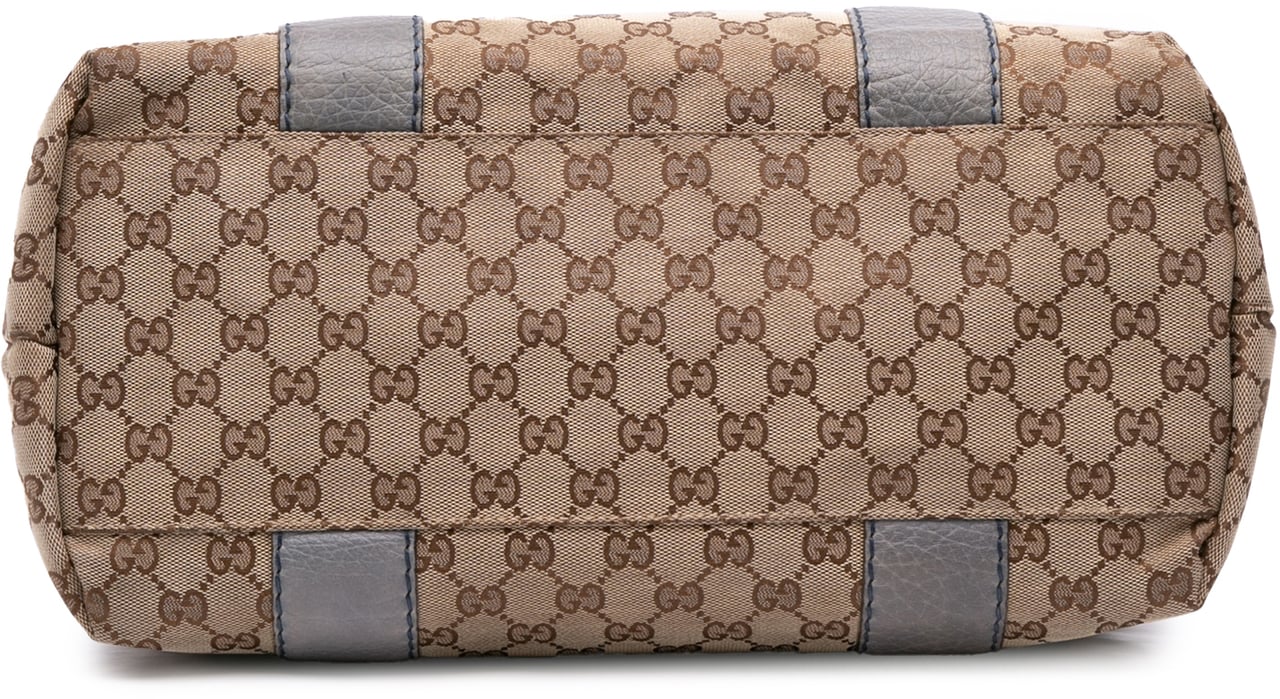 Gucci GG Canvas Bamboo Libeccio Tote Bruin