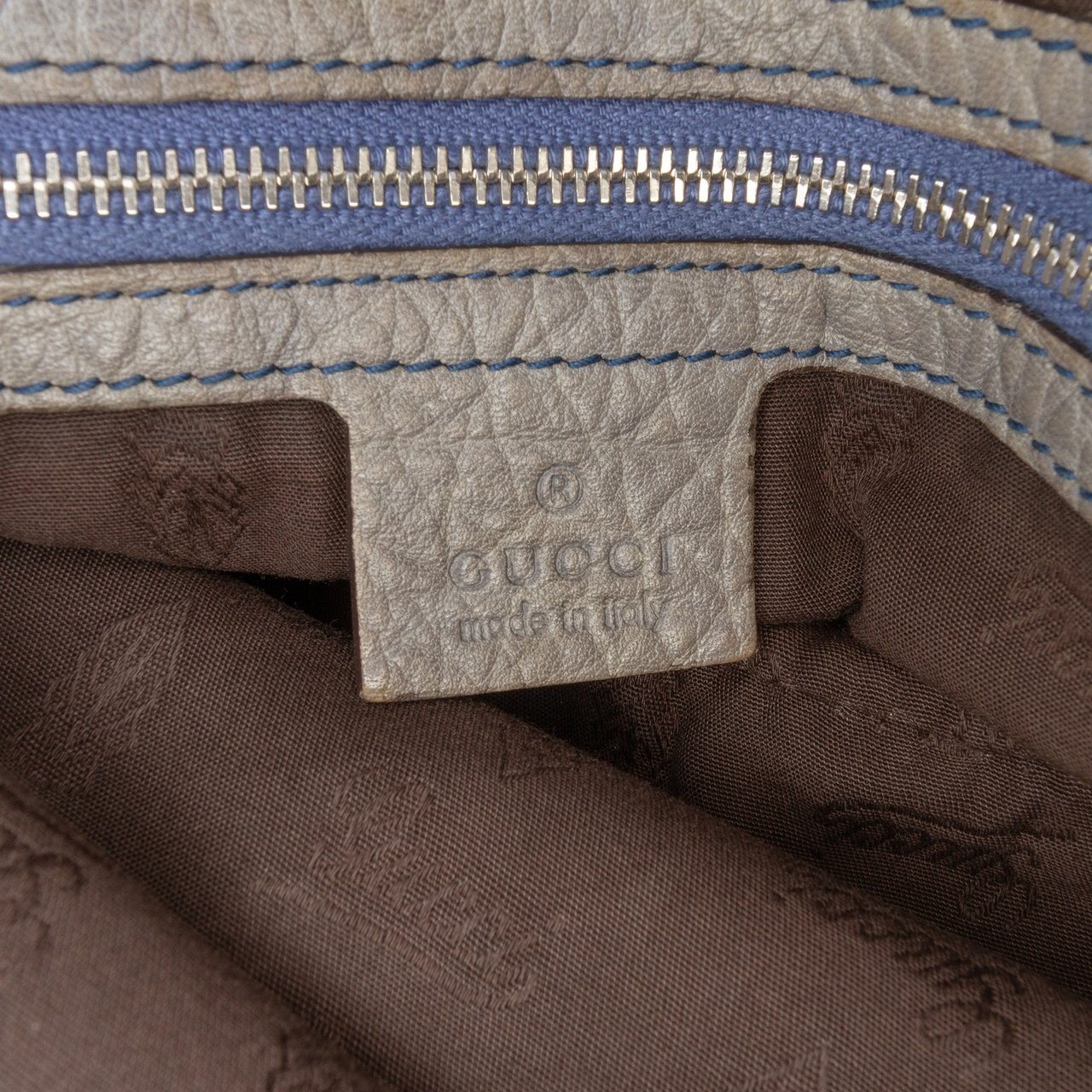 Gucci GG Canvas Bamboo Libeccio Tote Bruin