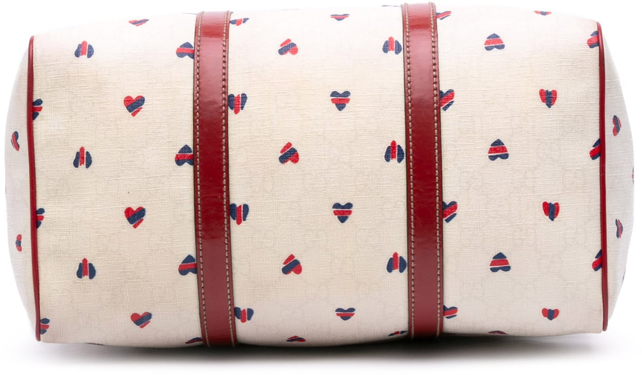 Gucci Medium GG Supreme Hearts Joy Boston Wit