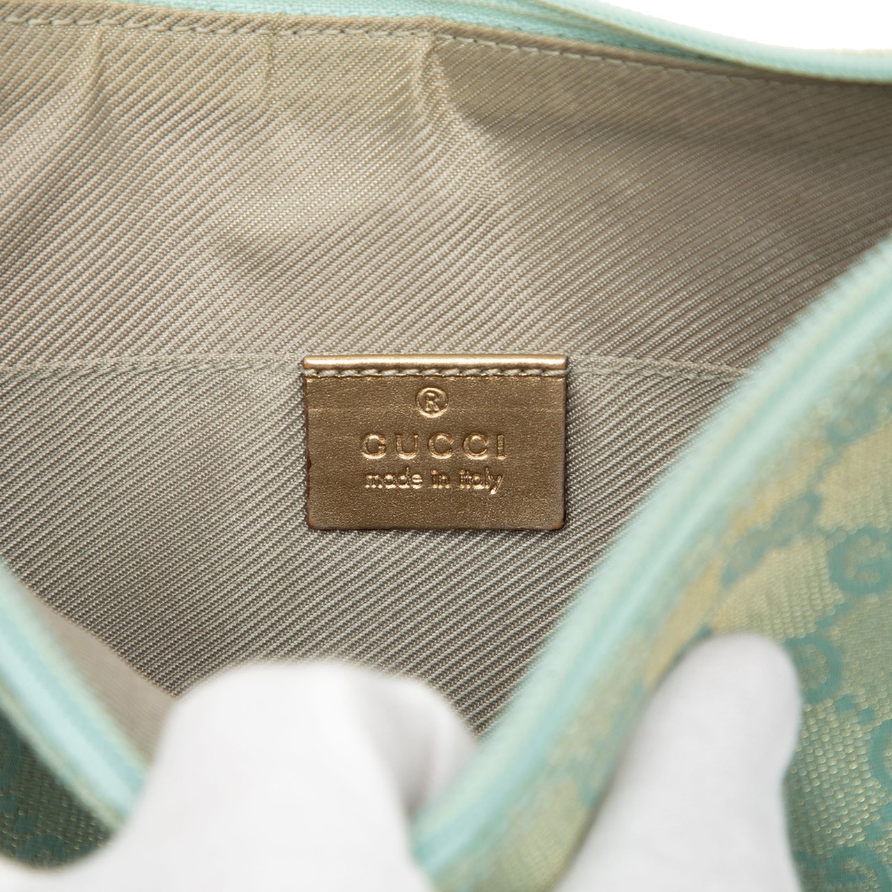Gucci GG Canvas Shoulder Bag Blauw