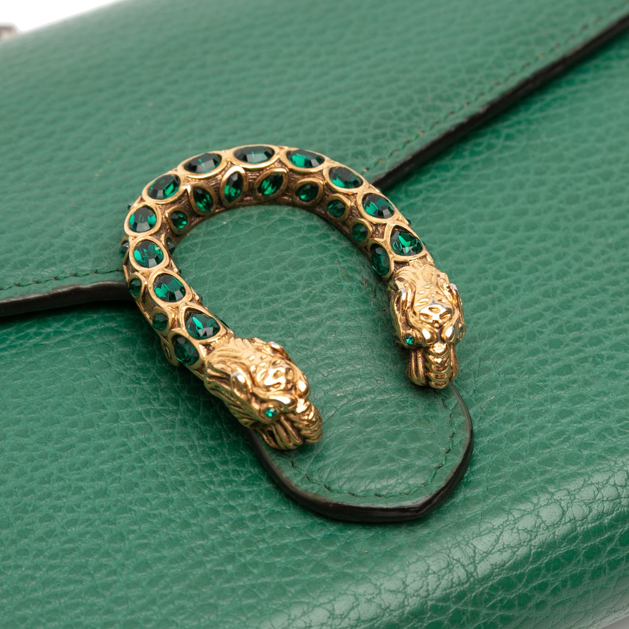 Gucci Leather Dionysus Wallet on Chain Groen