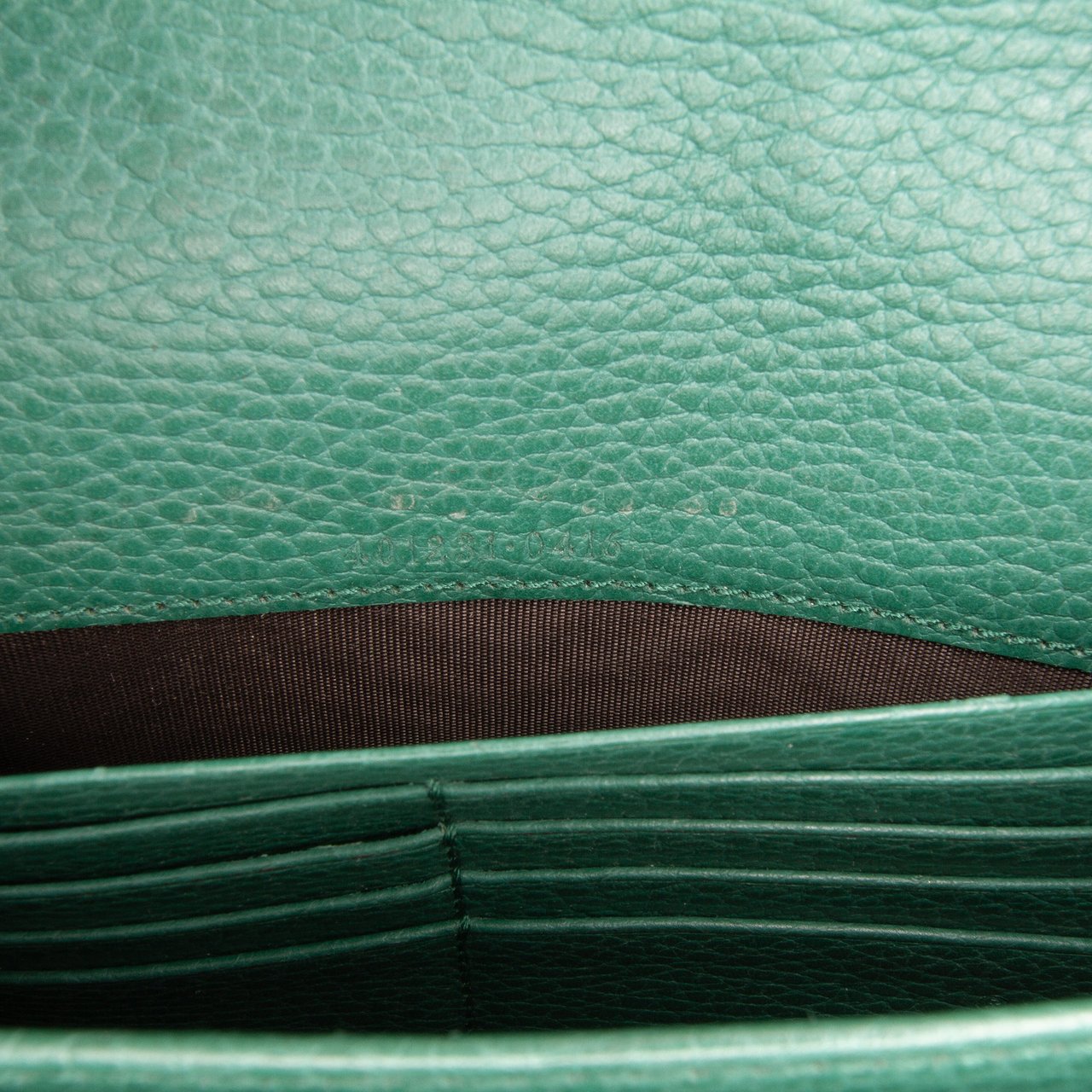 Gucci Leather Dionysus Wallet on Chain Groen