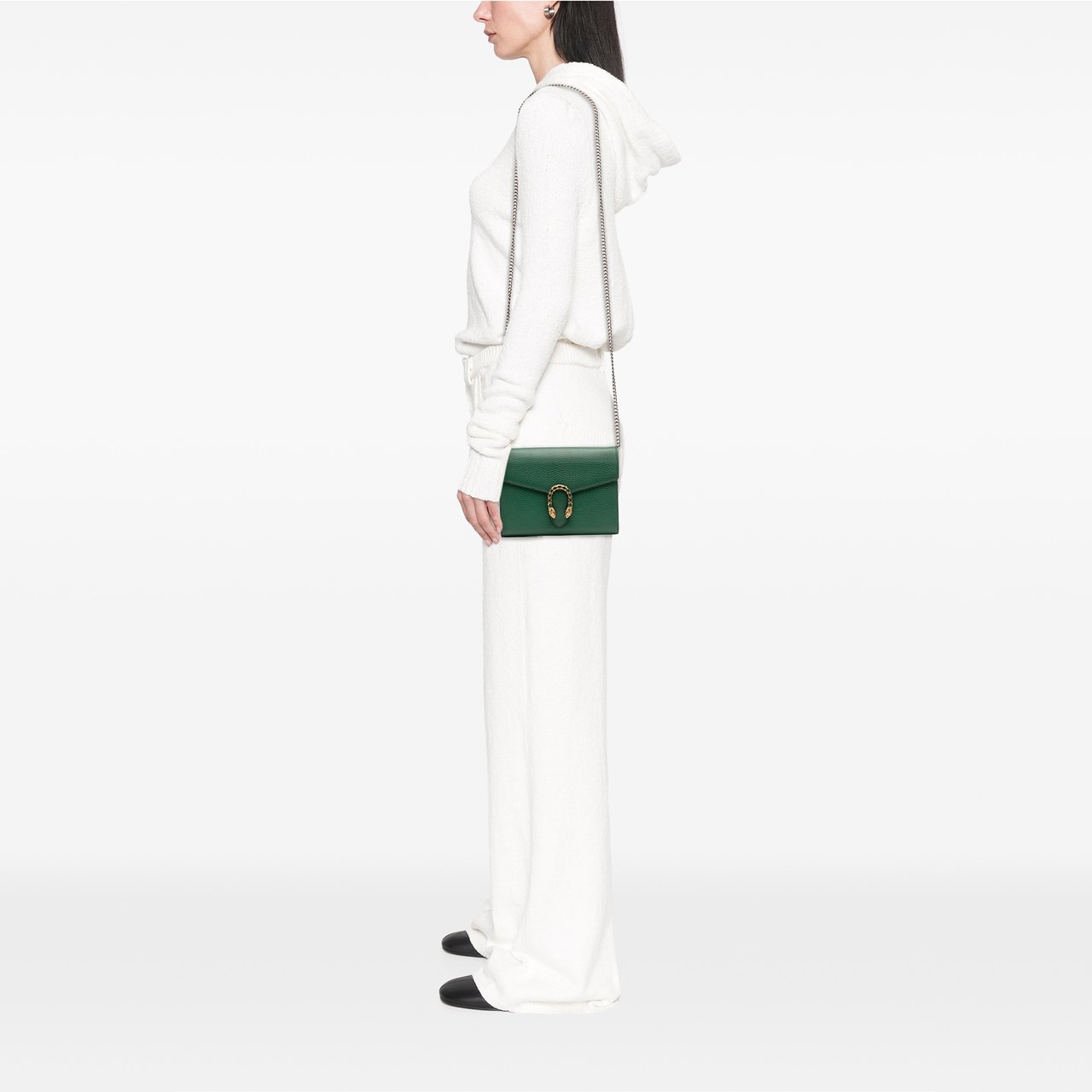 Gucci Leather Dionysus Wallet on Chain Groen