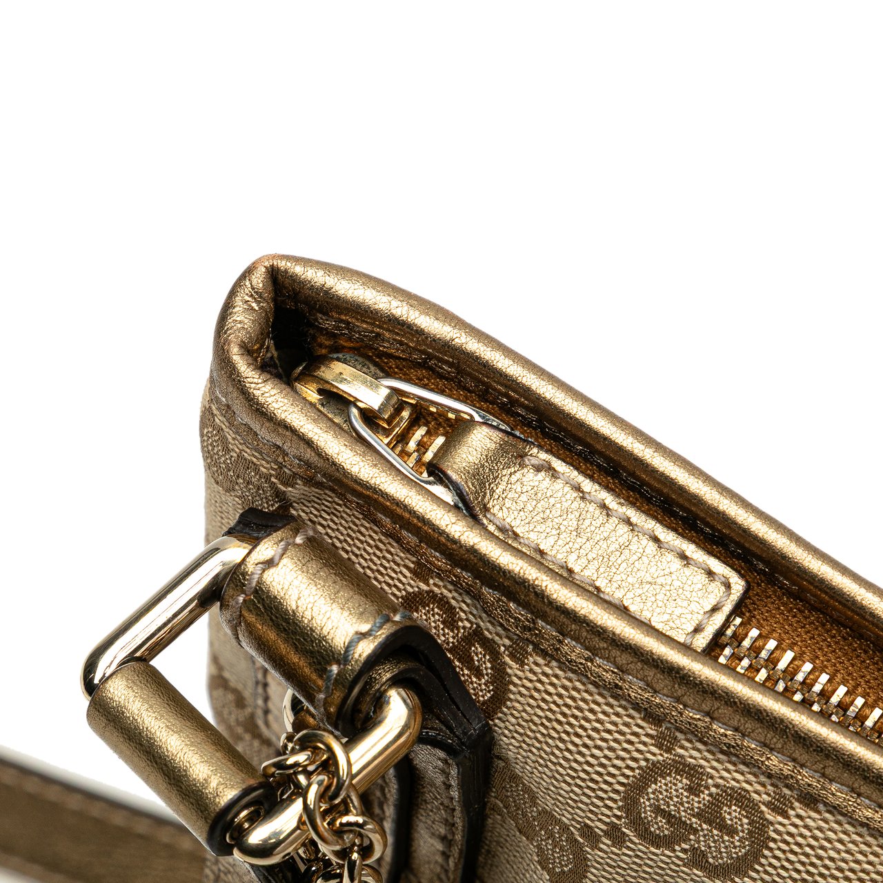 Gucci GG Canvas Jolicoeur Crossbody Bruin