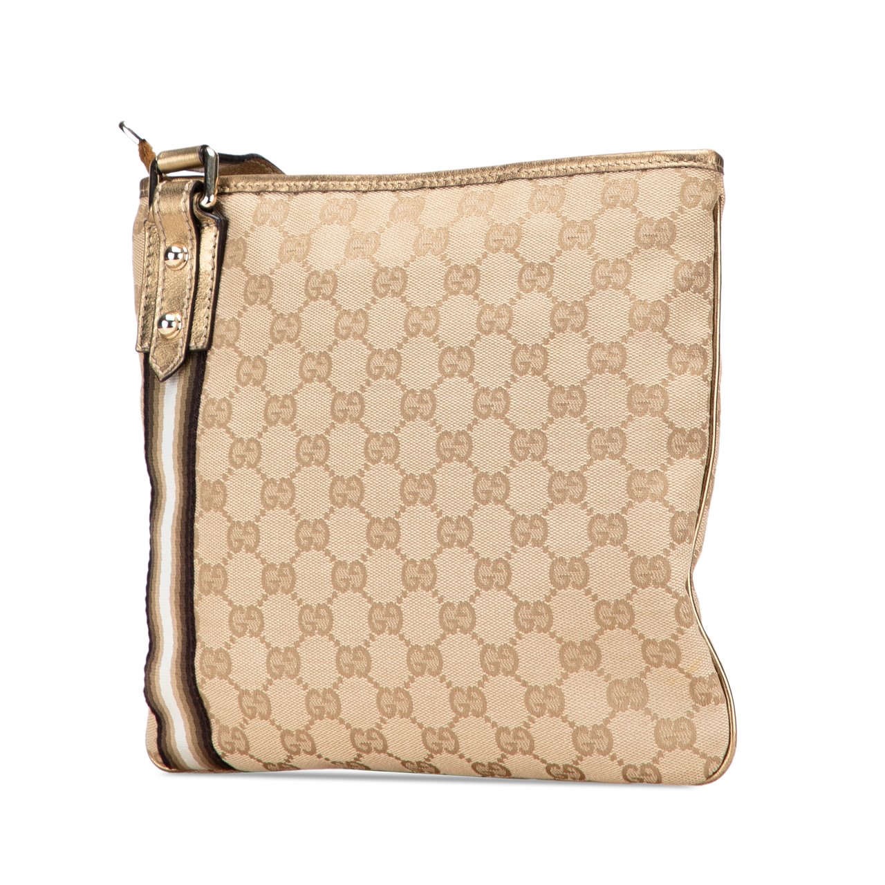 Gucci GG Canvas Jolicoeur Crossbody Bruin