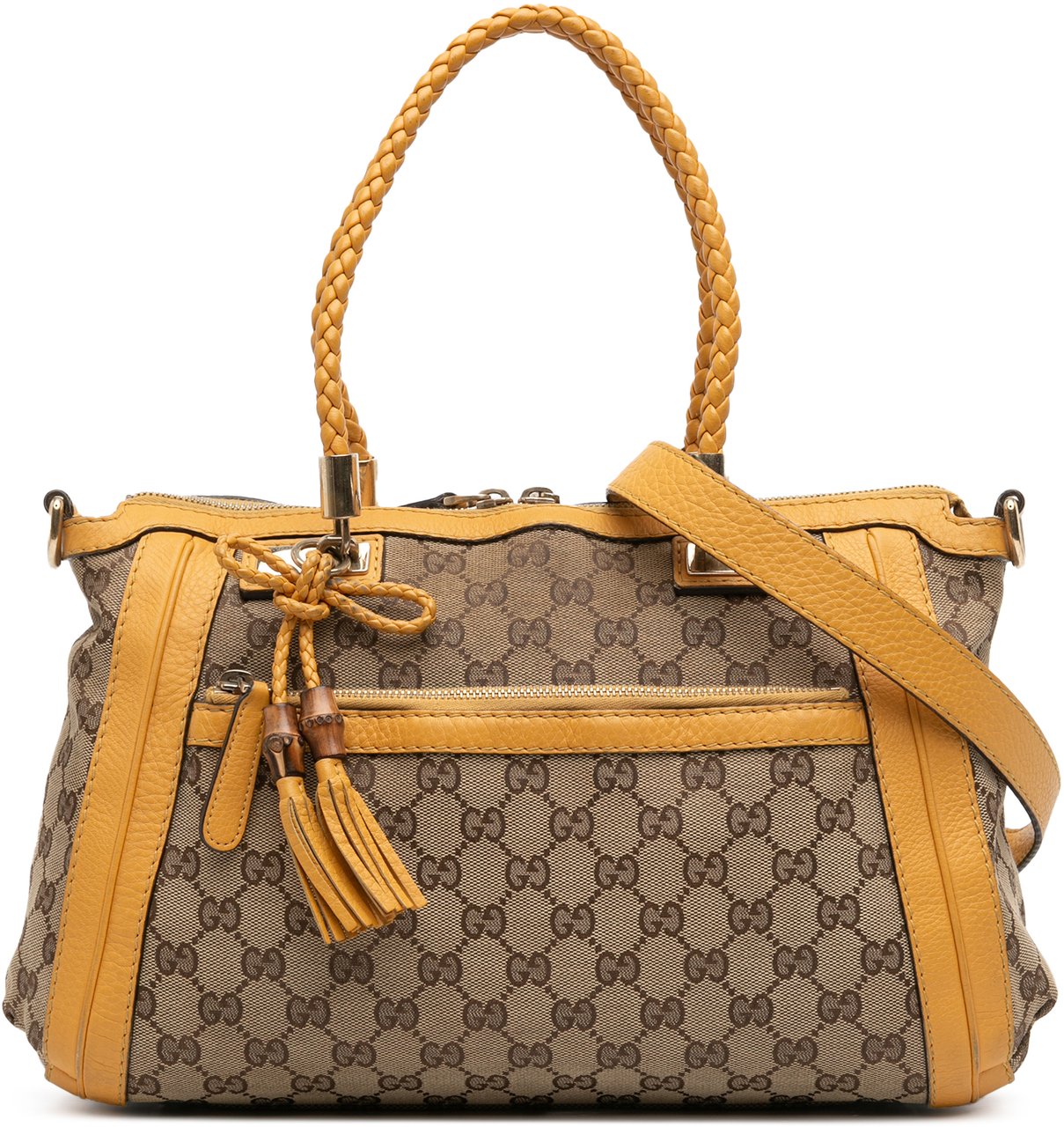 Gucci GG Canvas Bella Satchel Bruin