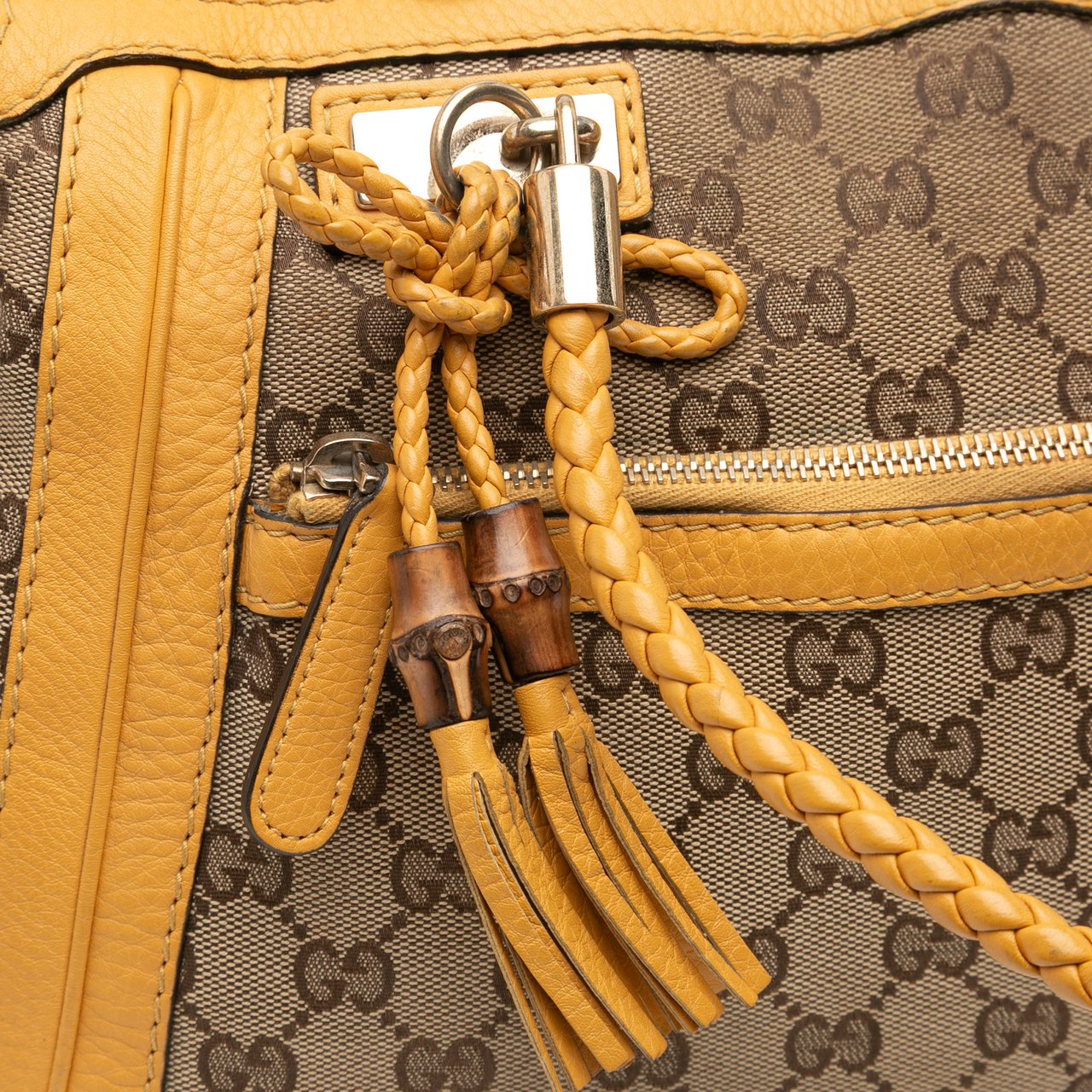 Gucci GG Canvas Bella Satchel Bruin