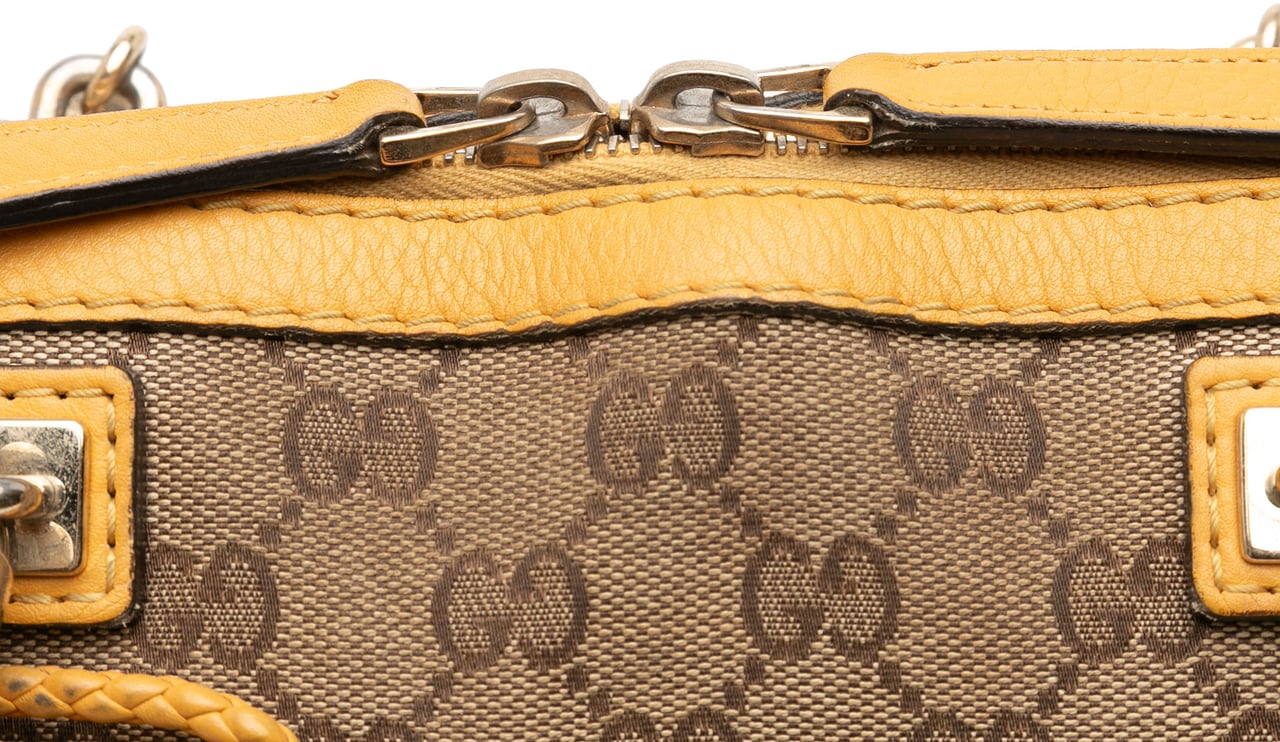 Gucci GG Canvas Bella Satchel Bruin