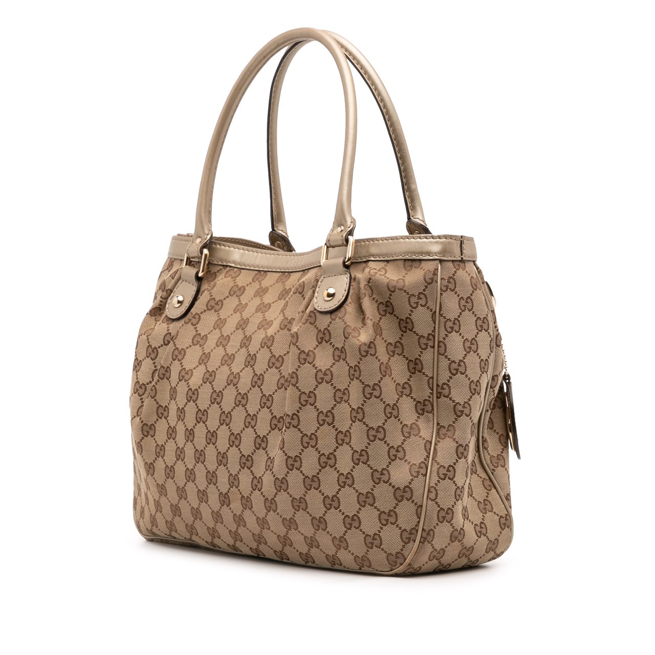 Gucci GG Canvas Sukey Tote Bruin