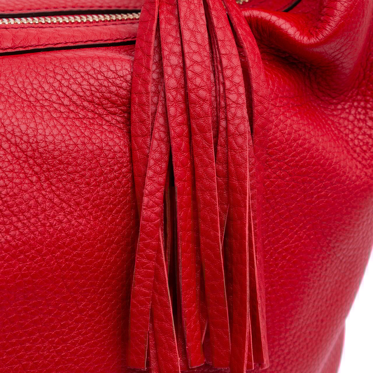 Gucci Leather Soho Shoulder Bag Rood