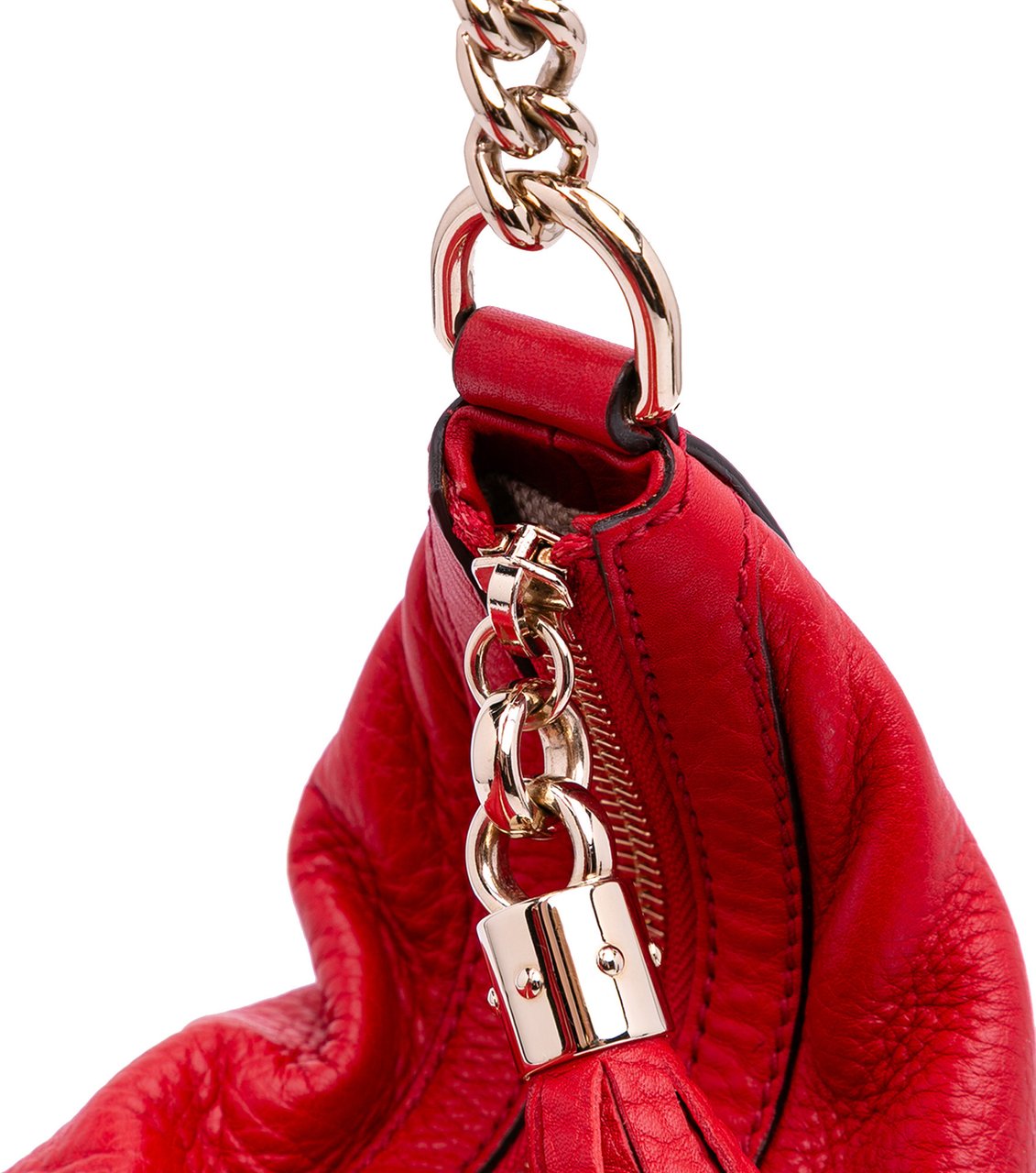 Gucci Leather Soho Shoulder Bag Rood