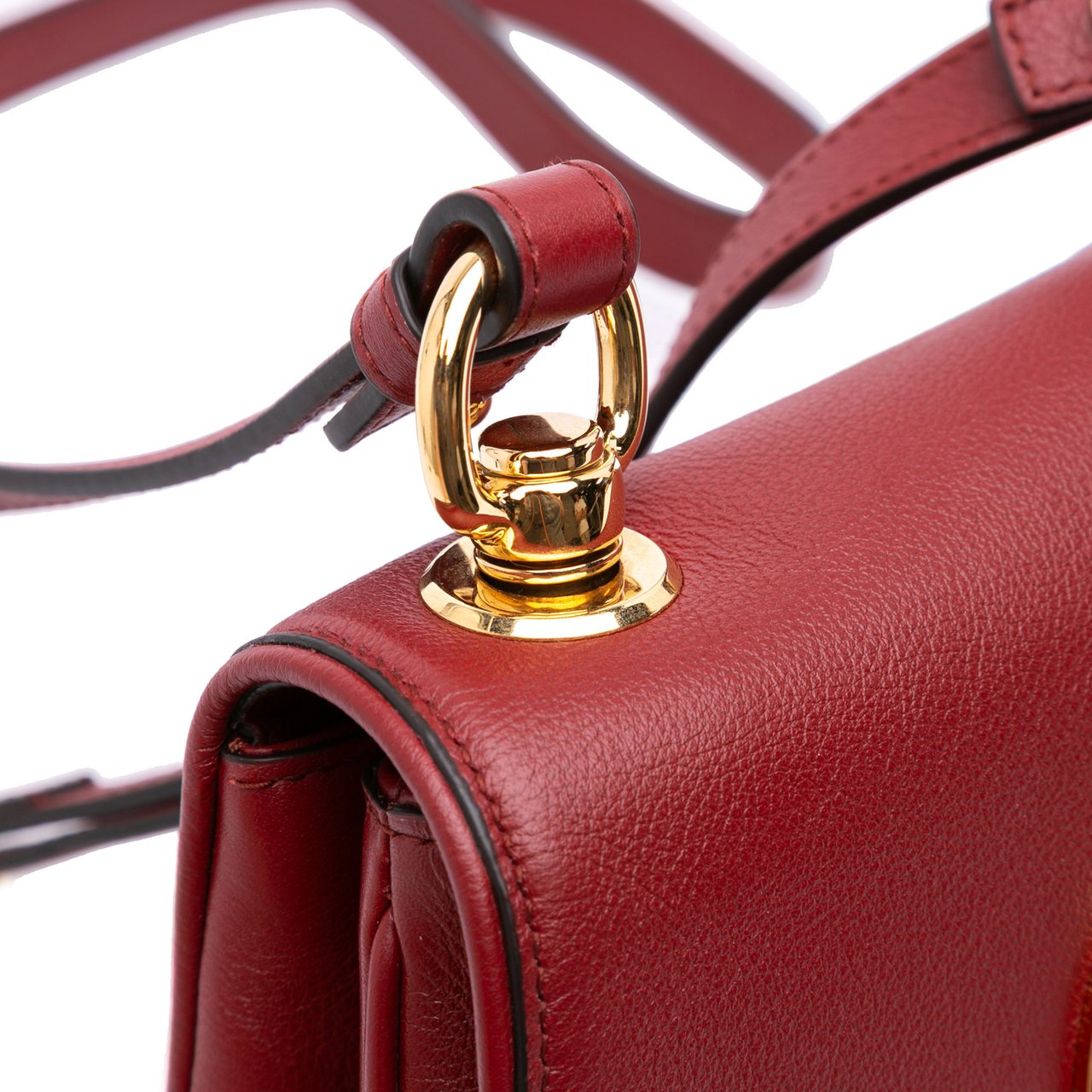 Gucci Mini Leather Blondie Crossbody Rood