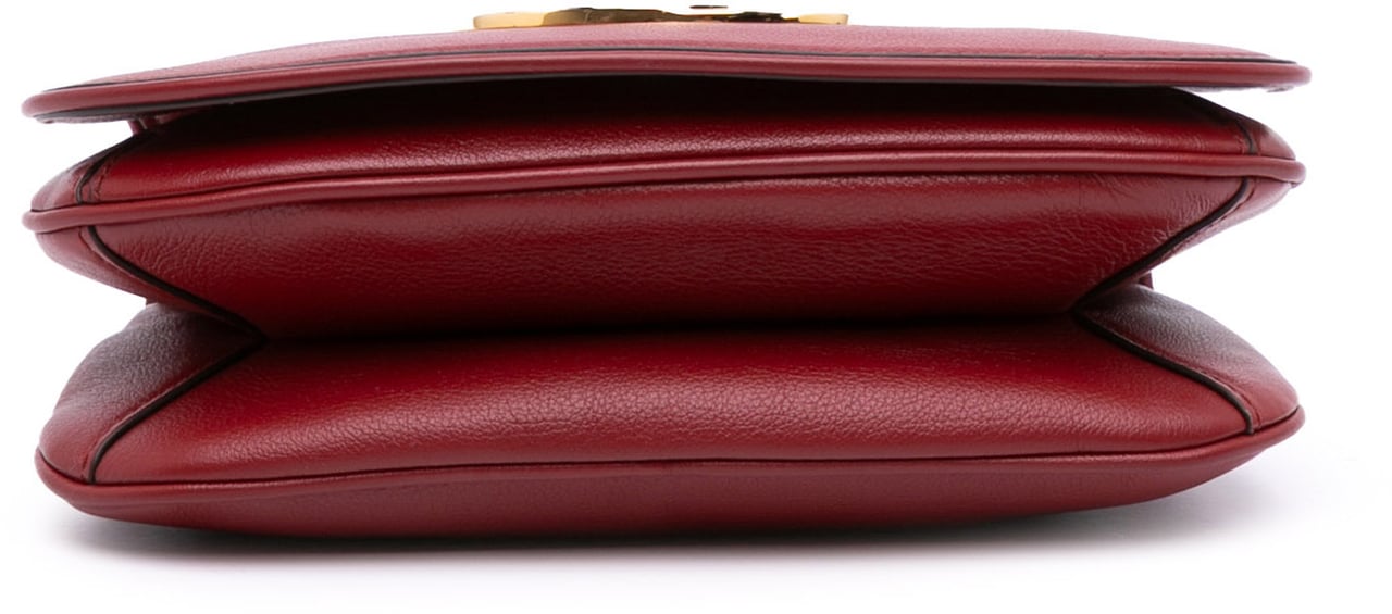 Gucci Mini Leather Blondie Crossbody Rood