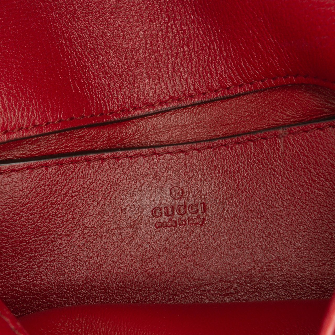 Gucci Mini Leather Blondie Crossbody Rood